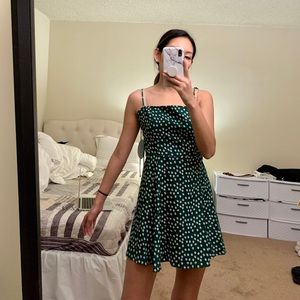 Princess Polly green mini dress size 2